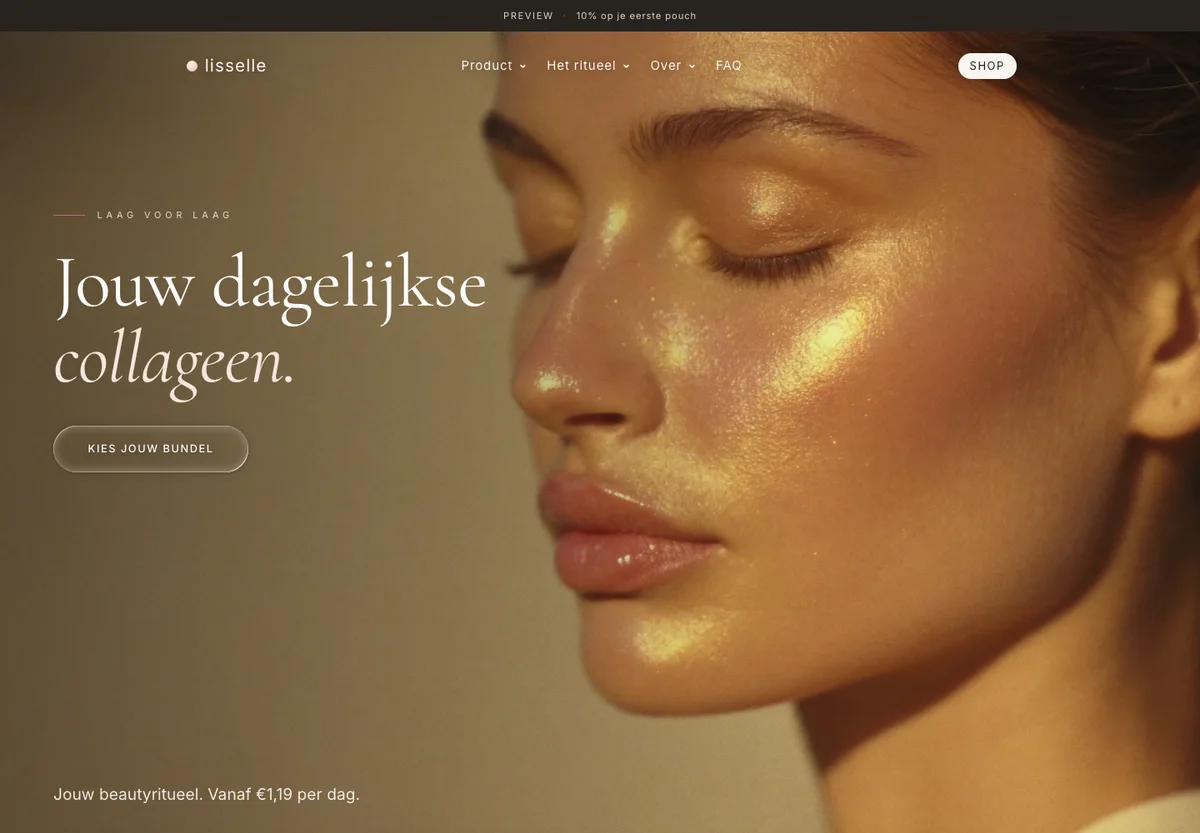 Homepage van Lisselle
